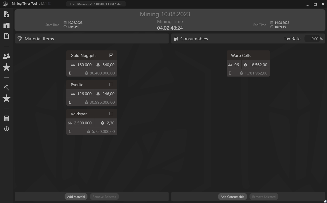 Mining Calculator